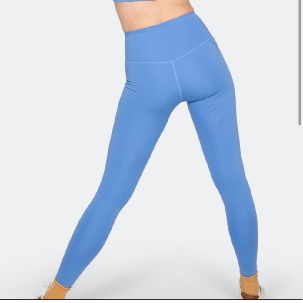 Girlfriend Collective High Rise Full Length Legging Periwinkle Size Small rare - Picture 4 of 7